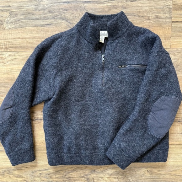 Men's Cabela's 100% Wool Quarter Zip Sweater - Picture 1 of 7